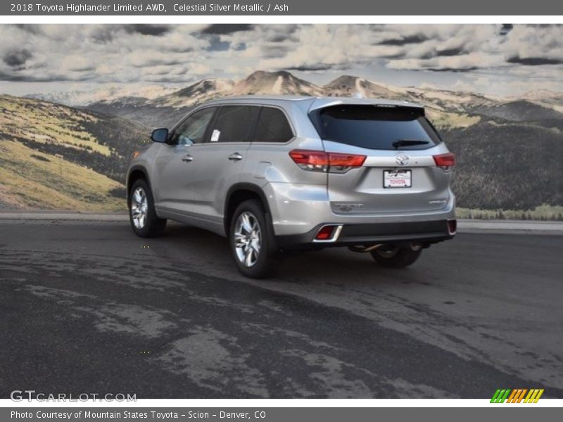 Celestial Silver Metallic / Ash 2018 Toyota Highlander Limited AWD