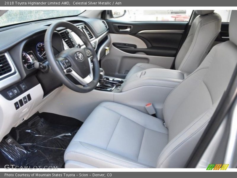 Celestial Silver Metallic / Ash 2018 Toyota Highlander Limited AWD
