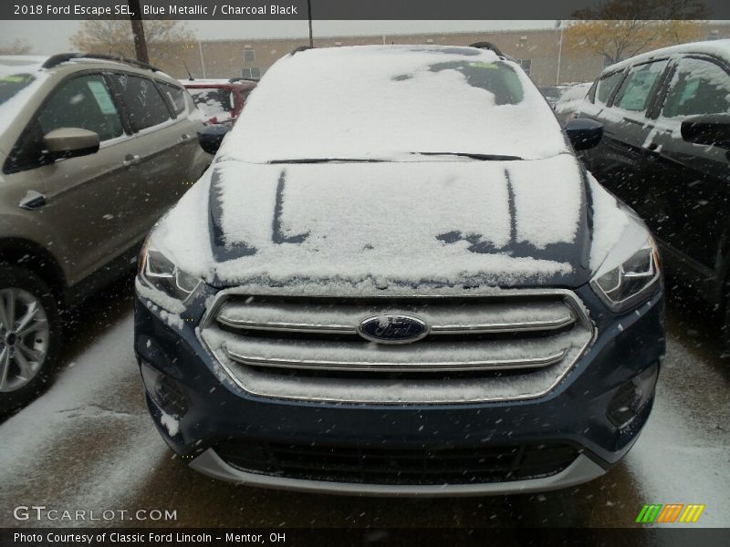 Blue Metallic / Charcoal Black 2018 Ford Escape SEL