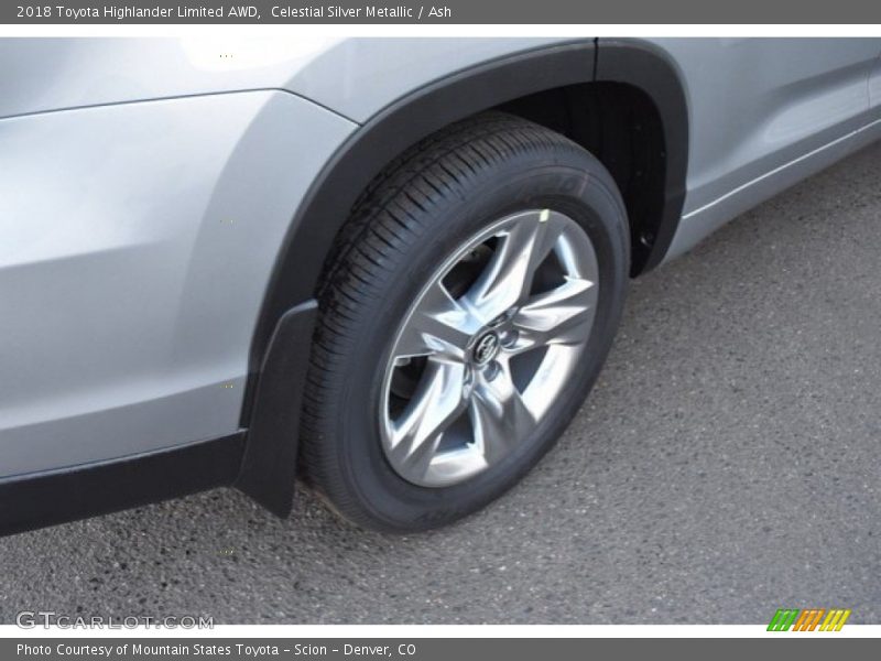 Celestial Silver Metallic / Ash 2018 Toyota Highlander Limited AWD