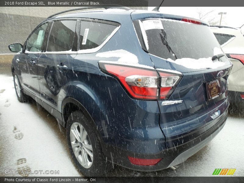 Blue Metallic / Charcoal Black 2018 Ford Escape SEL