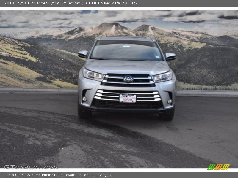 Celestial Silver Metallic / Black 2018 Toyota Highlander Hybrid Limited AWD
