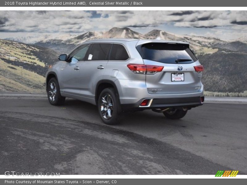 Celestial Silver Metallic / Black 2018 Toyota Highlander Hybrid Limited AWD