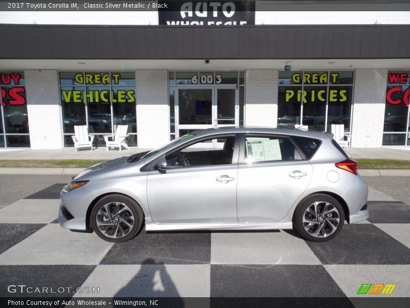 Classic Silver Metallic / Black 2017 Toyota Corolla iM