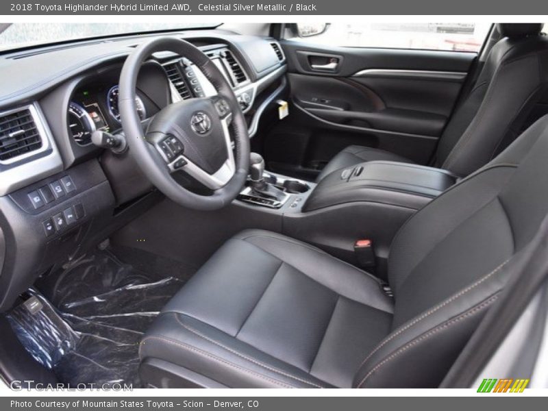 Celestial Silver Metallic / Black 2018 Toyota Highlander Hybrid Limited AWD