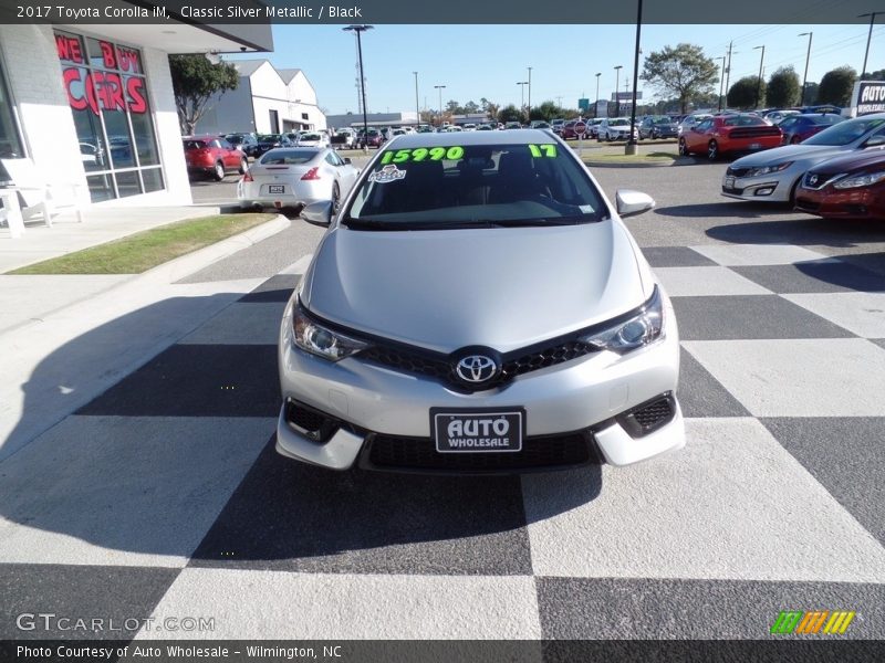 Classic Silver Metallic / Black 2017 Toyota Corolla iM