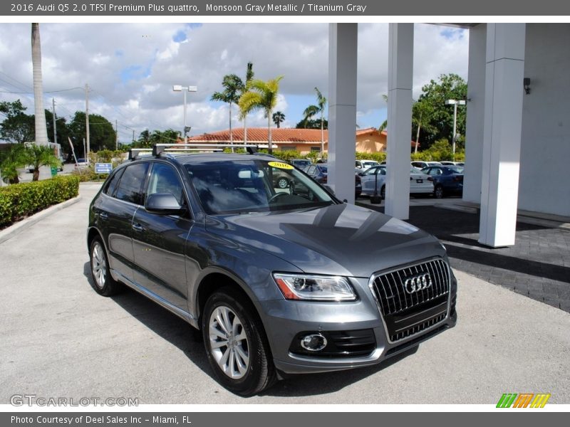 Monsoon Gray Metallic / Titanium Gray 2016 Audi Q5 2.0 TFSI Premium Plus quattro