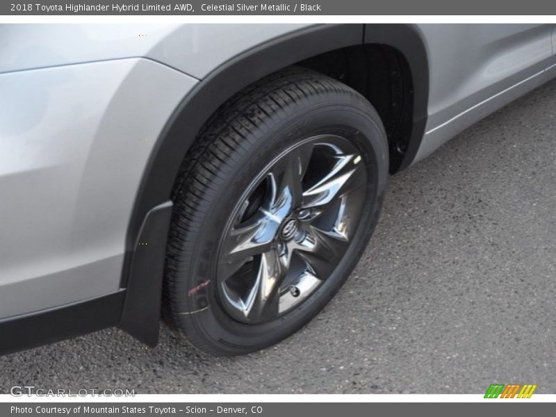 Celestial Silver Metallic / Black 2018 Toyota Highlander Hybrid Limited AWD