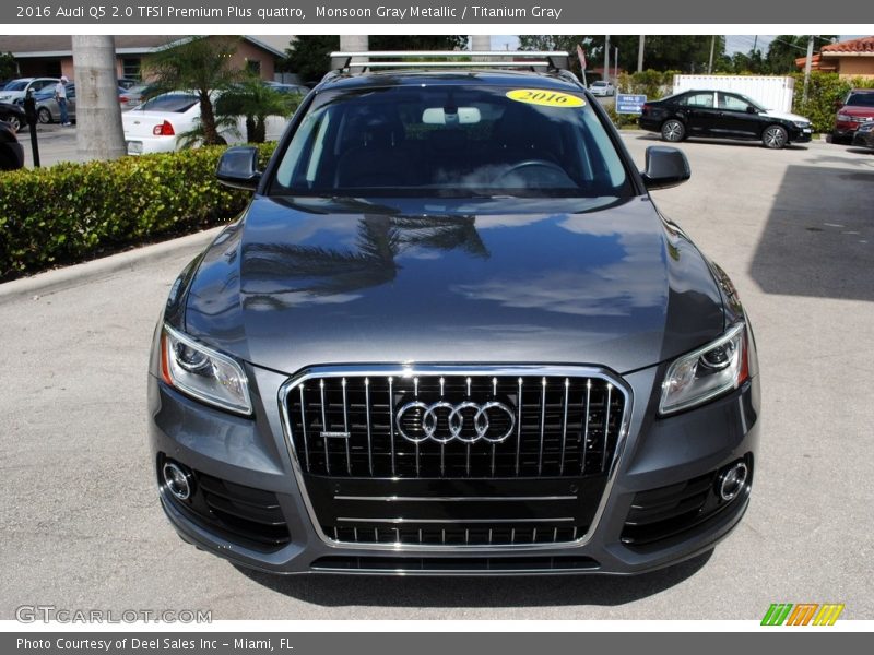 Monsoon Gray Metallic / Titanium Gray 2016 Audi Q5 2.0 TFSI Premium Plus quattro