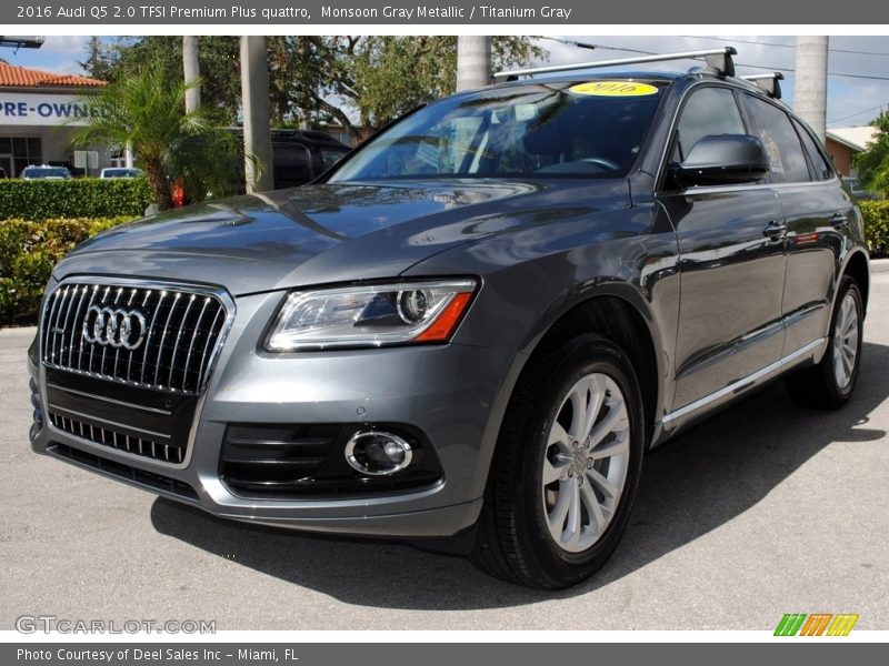 Monsoon Gray Metallic / Titanium Gray 2016 Audi Q5 2.0 TFSI Premium Plus quattro