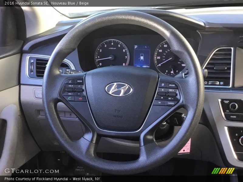 Nouveau Blue / Beige 2016 Hyundai Sonata SE