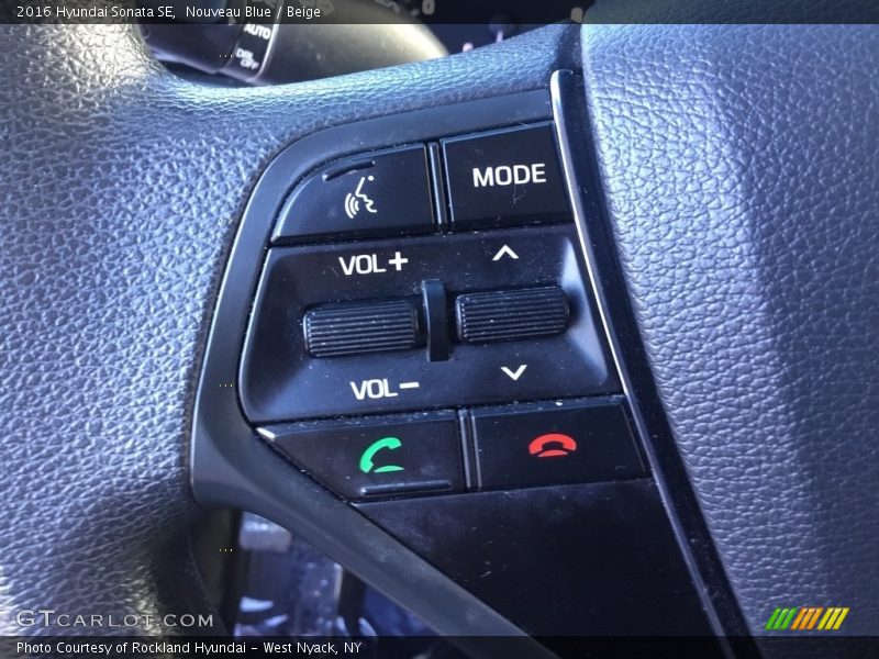 Nouveau Blue / Beige 2016 Hyundai Sonata SE