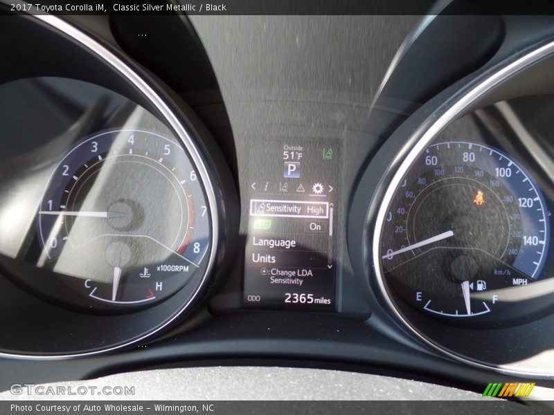 Classic Silver Metallic / Black 2017 Toyota Corolla iM
