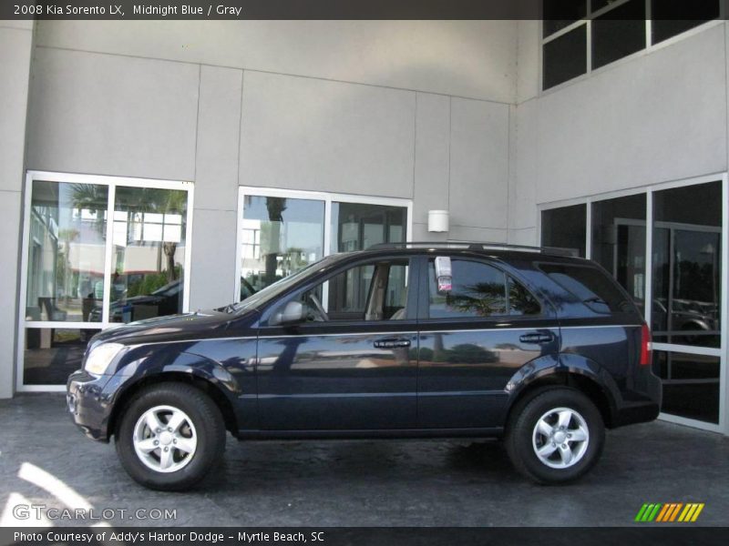 Midnight Blue / Gray 2008 Kia Sorento LX