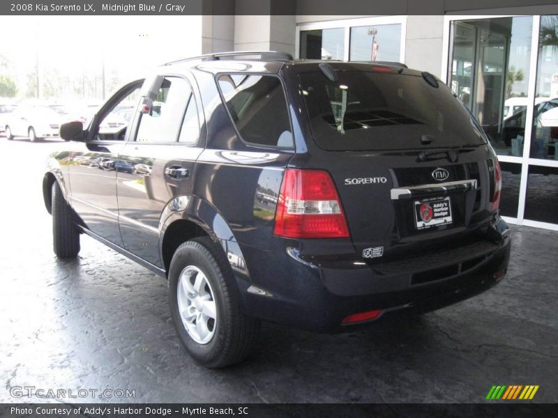 Midnight Blue / Gray 2008 Kia Sorento LX