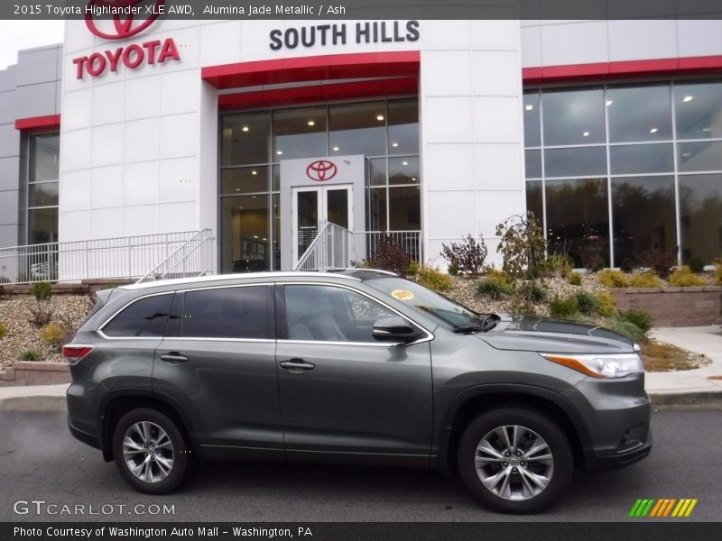 Alumina Jade Metallic / Ash 2015 Toyota Highlander XLE AWD