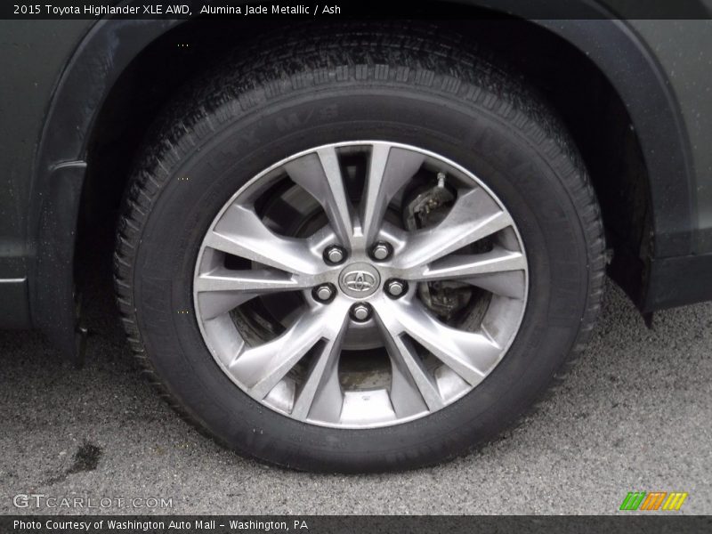 Alumina Jade Metallic / Ash 2015 Toyota Highlander XLE AWD