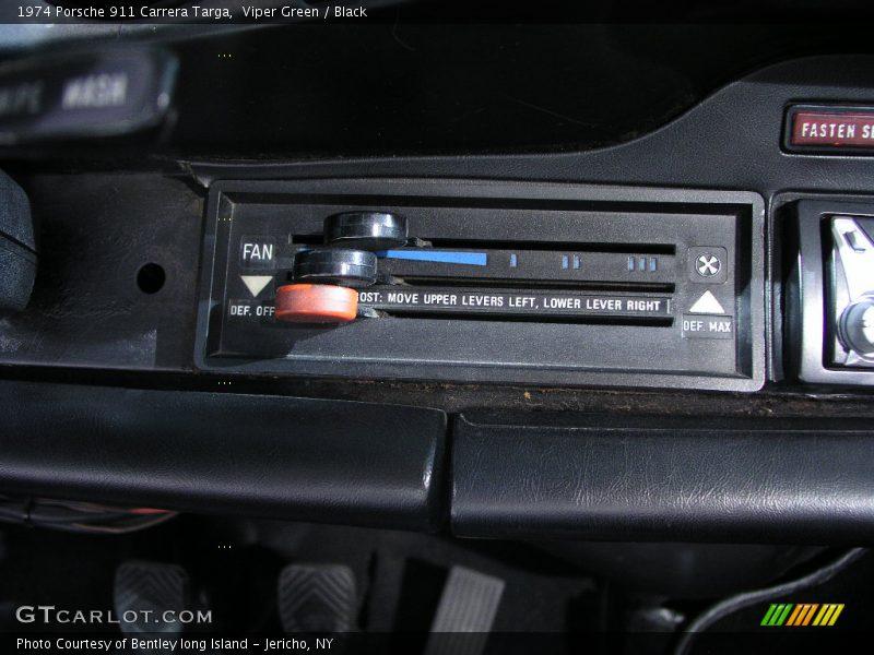 Controls of 1974 911 Carrera Targa