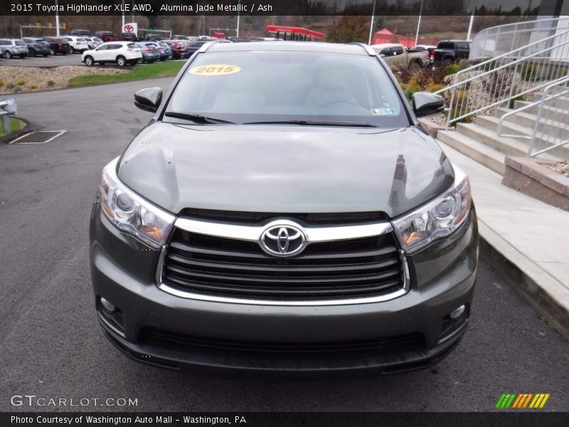 Alumina Jade Metallic / Ash 2015 Toyota Highlander XLE AWD