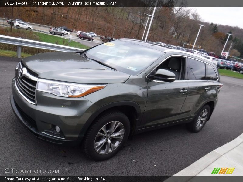 Alumina Jade Metallic / Ash 2015 Toyota Highlander XLE AWD
