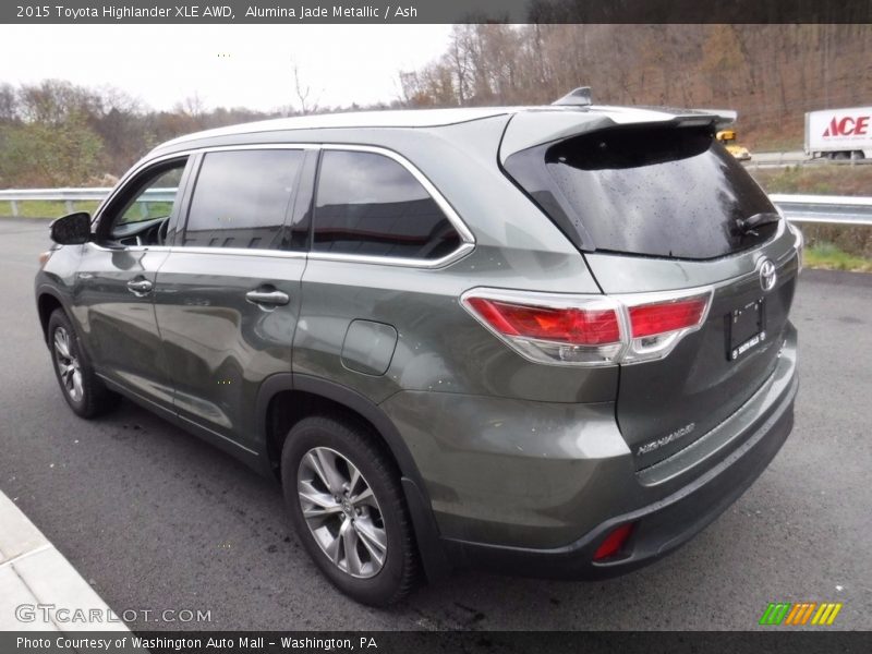Alumina Jade Metallic / Ash 2015 Toyota Highlander XLE AWD