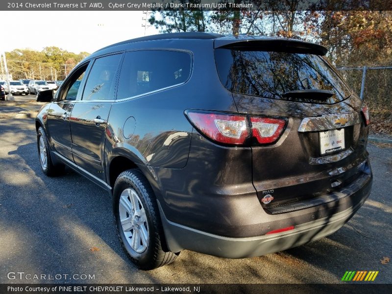 Cyber Grey Metallic / Dark Titanium/Light Titanium 2014 Chevrolet Traverse LT AWD