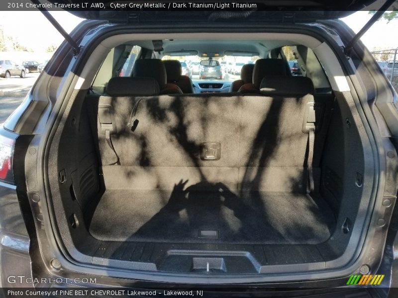 Cyber Grey Metallic / Dark Titanium/Light Titanium 2014 Chevrolet Traverse LT AWD