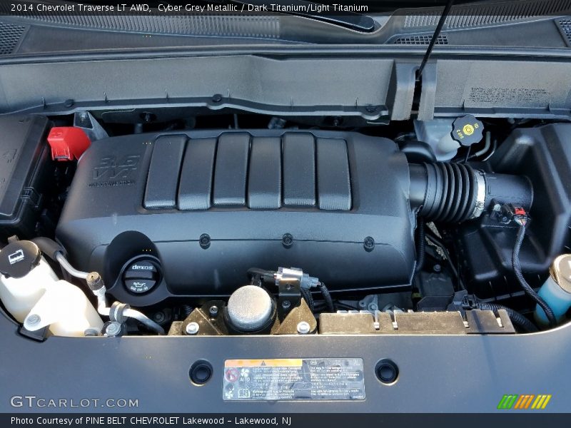 Cyber Grey Metallic / Dark Titanium/Light Titanium 2014 Chevrolet Traverse LT AWD