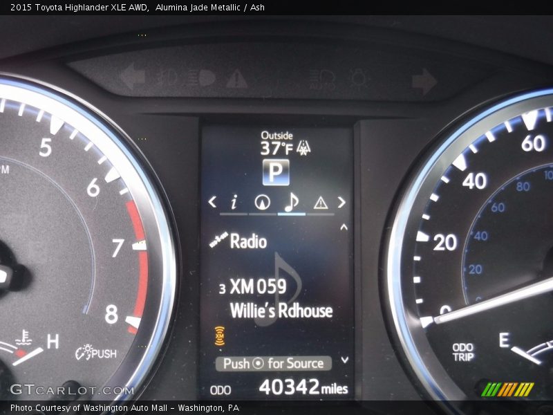 Alumina Jade Metallic / Ash 2015 Toyota Highlander XLE AWD