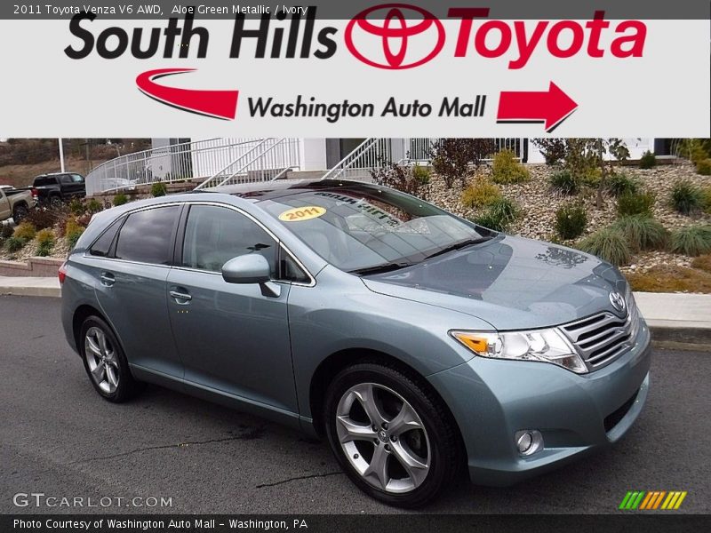 Aloe Green Metallic / Ivory 2011 Toyota Venza V6 AWD