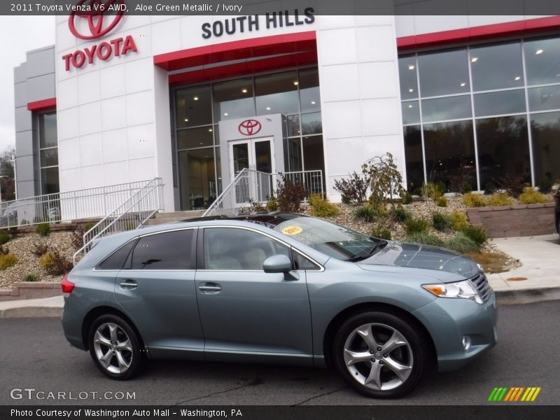 Aloe Green Metallic / Ivory 2011 Toyota Venza V6 AWD