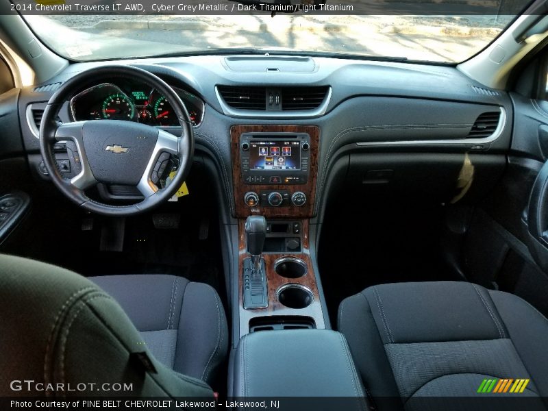 Cyber Grey Metallic / Dark Titanium/Light Titanium 2014 Chevrolet Traverse LT AWD
