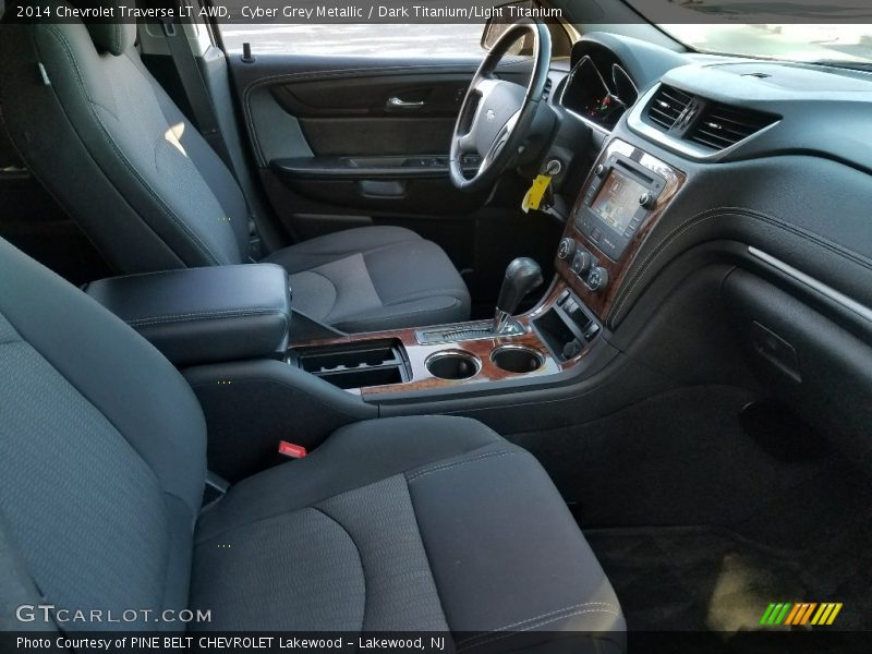 Cyber Grey Metallic / Dark Titanium/Light Titanium 2014 Chevrolet Traverse LT AWD