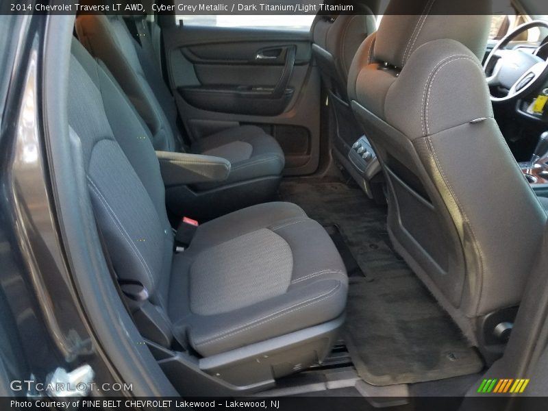 Cyber Grey Metallic / Dark Titanium/Light Titanium 2014 Chevrolet Traverse LT AWD