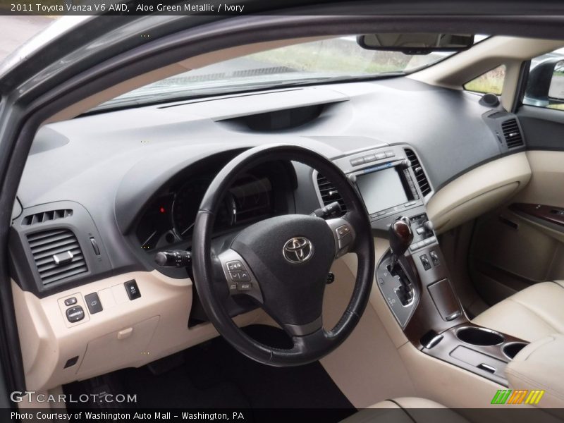 Aloe Green Metallic / Ivory 2011 Toyota Venza V6 AWD