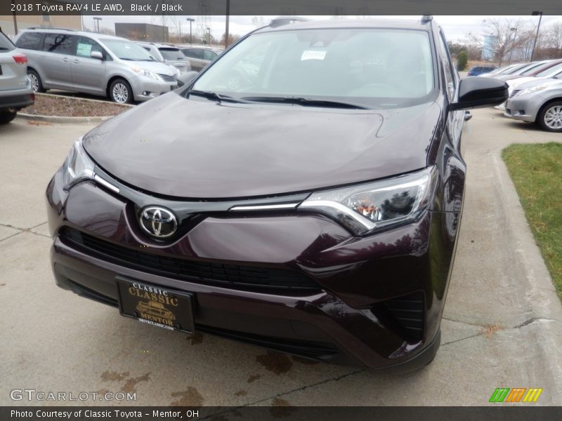 Black / Black 2018 Toyota RAV4 LE AWD