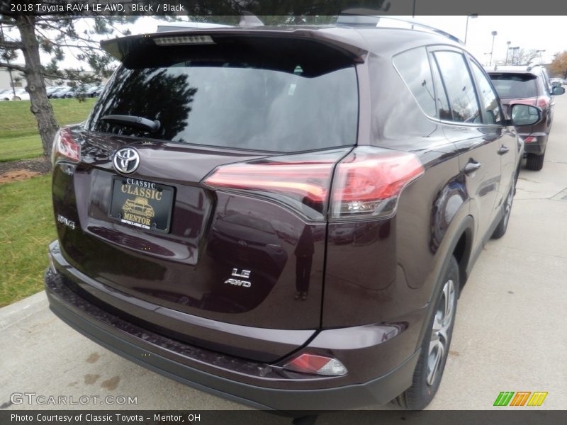 Black / Black 2018 Toyota RAV4 LE AWD