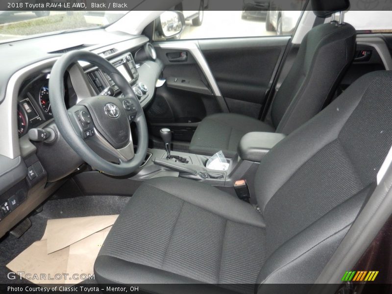 Black / Black 2018 Toyota RAV4 LE AWD
