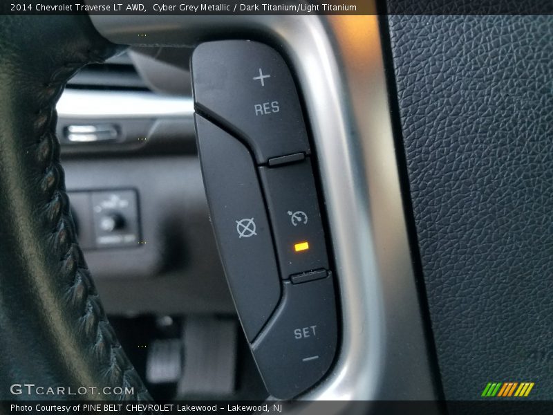 Cyber Grey Metallic / Dark Titanium/Light Titanium 2014 Chevrolet Traverse LT AWD
