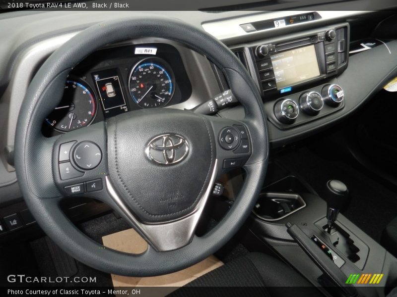 Black / Black 2018 Toyota RAV4 LE AWD