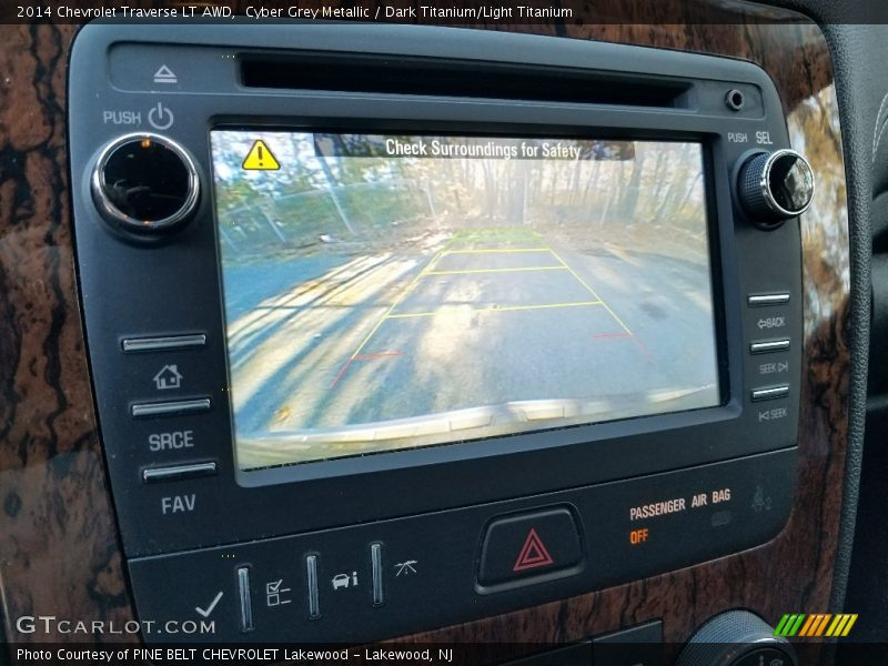 Cyber Grey Metallic / Dark Titanium/Light Titanium 2014 Chevrolet Traverse LT AWD