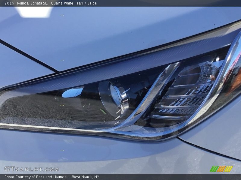Quartz White Pearl / Beige 2016 Hyundai Sonata SE