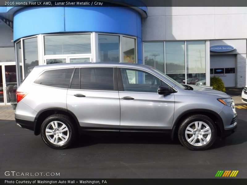 Lunar Silver Metallic / Gray 2016 Honda Pilot LX AWD