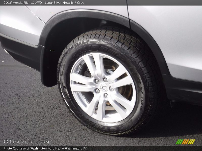 Lunar Silver Metallic / Gray 2016 Honda Pilot LX AWD