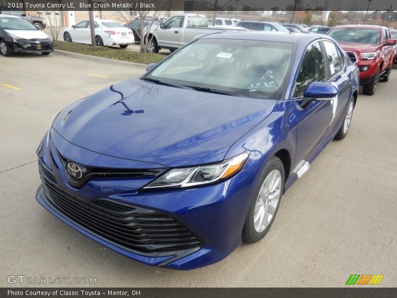 Blue Crush Metallic / Black 2018 Toyota Camry LE