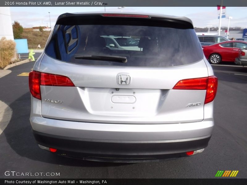 Lunar Silver Metallic / Gray 2016 Honda Pilot LX AWD