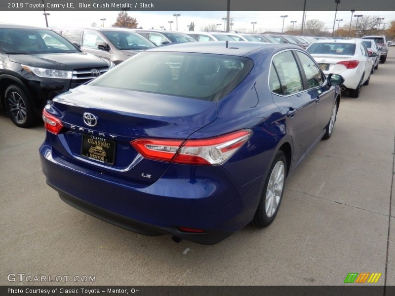 Blue Crush Metallic / Black 2018 Toyota Camry LE
