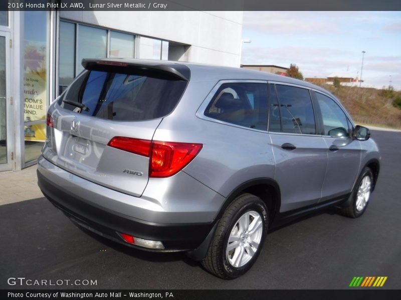 Lunar Silver Metallic / Gray 2016 Honda Pilot LX AWD