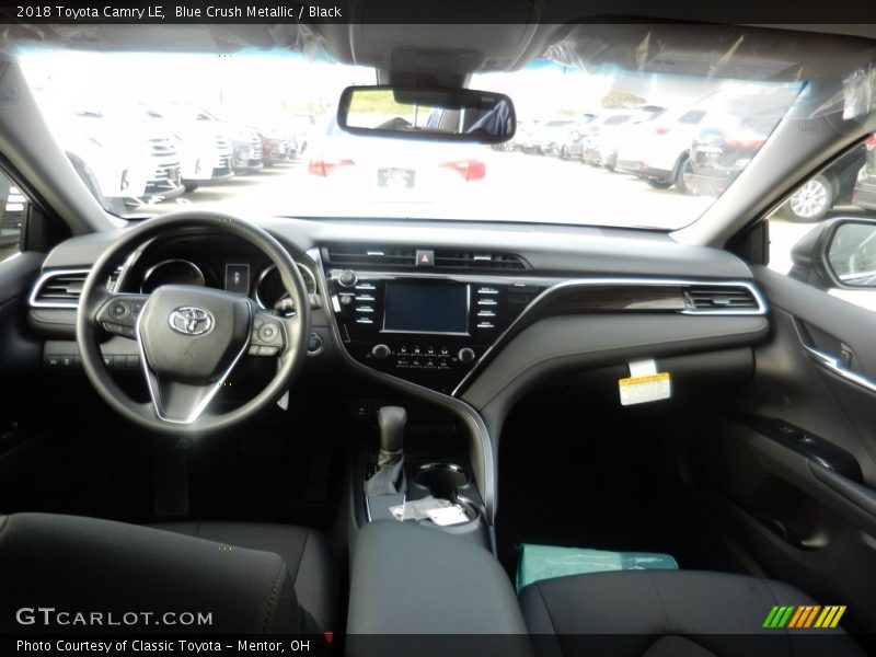 Blue Crush Metallic / Black 2018 Toyota Camry LE