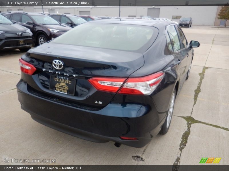 Galactic Aqua Mica / Black 2018 Toyota Camry LE